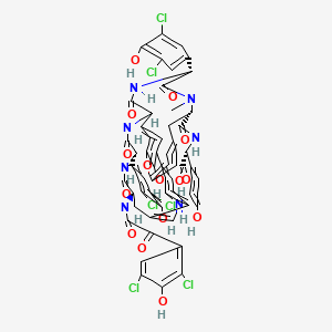molecular formula C61H45Cl6N7O15 B1257193 Complestatin 