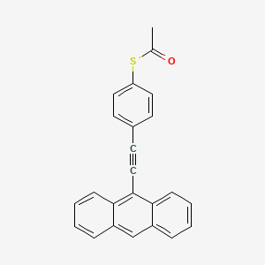 S-{4-[(Anthracen-9-yl)ethynyl]phenyl} ethanethioate