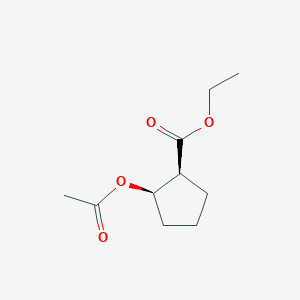 Ethyl (1S,2R)-2-(acetyloxy)cyclopentane-1-carboxylate