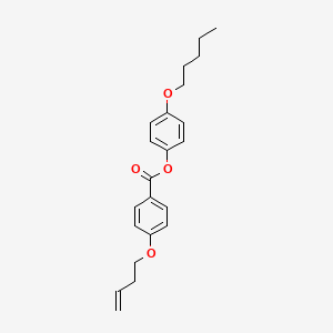 4-(Pentyloxy)phenyl 4-[(but-3-en-1-yl)oxy]benzoate