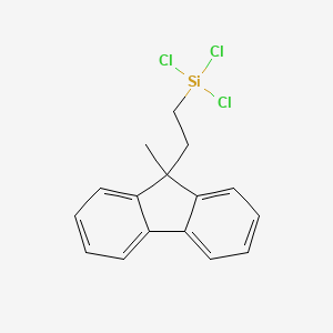 Trichloro[2-(9-methyl-9H-fluoren-9-YL)ethyl]silane