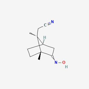 [(1R,4R,7S)-2-(Hydroxyimino)-1,7-dimethylbicyclo[2.2.1]heptan-7-yl]acetonitrile