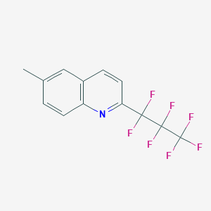 2-(Heptafluoropropyl)-6-methylquinoline