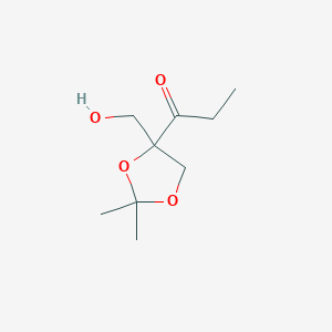 1-Propanone, 1-[4-(hydroxymethyl)-2,2-dimethyl-1,3-dioxolan-4-yl]-