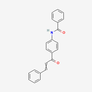 Benzamide, N-[4-(1-oxo-3-phenyl-2-propenyl)phenyl]-