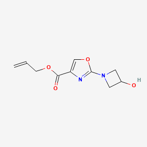 Prop-2-en-1-yl 2-(3-hydroxyazetidin-1-yl)-1,3-oxazole-4-carboxylate