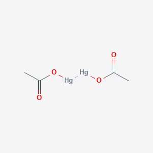 molecular formula C4H6Hg2O4 B1257218 Dimercury diacetate 