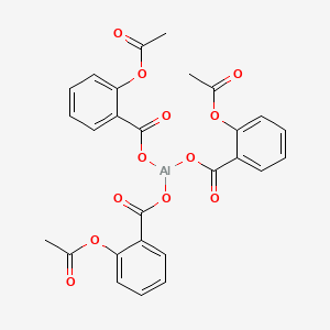 molecular formula C27H21AlO12 B1257219 Aluminium acetylsalicylate 