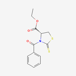 ethyl (4R)-3-benzoyl-2-sulfanylidene-1,3-thiazolidine-4-carboxylate