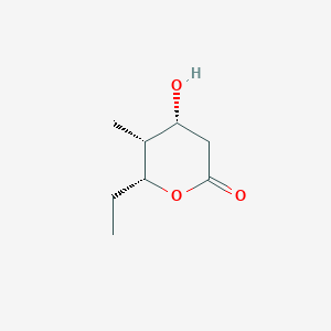 2H-Pyran-2-one, 6-ethyltetrahydro-4-hydroxy-5-methyl-, (4R,5R,6R)-