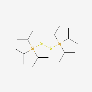 molecular formula C18H42S2Si2 B12572244 Silane, dithiobis[tris(1-methylethyl)- CAS No. 195072-58-3