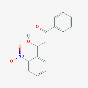 3-Hydroxy-3-(2-nitrophenyl)-1-phenylpropan-1-one