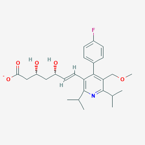 molecular formula C26H33FNO5- B1257228 Cerivastatin(1-) 