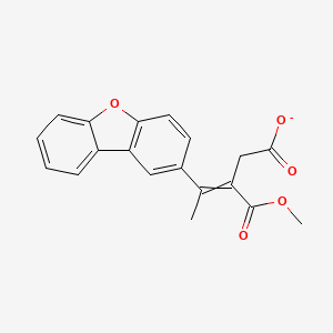 4-(Dibenzo[b,d]furan-2-yl)-3-(methoxycarbonyl)pent-3-enoate