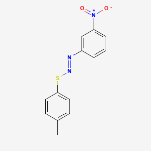 (E)-1-[(4-Methylphenyl)sulfanyl]-2-(3-nitrophenyl)diazene