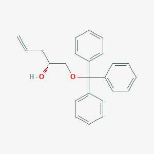 molecular formula C24H24O2 B12572366 (2R)-1-(Triphenylmethoxy)pent-4-en-2-ol CAS No. 203454-71-1