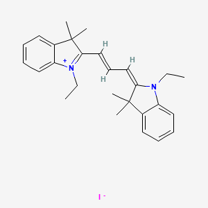 molecular formula C27H33IN2 B1257241 1,1'-Diethyl-3,3,3',3'-tetramethylindocarbocyanine iodide 