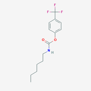 molecular formula C14H18F3NO2 B12572491 4-(Trifluoromethyl)phenyl hexylcarbamate CAS No. 185068-21-7