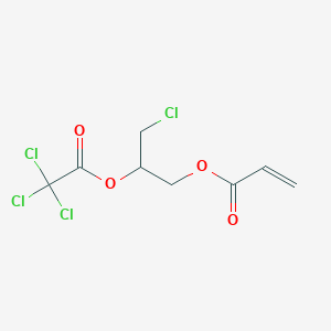 molecular formula C8H8Cl4O4 B12572533 3-Chloro-2-[(trichloroacetyl)oxy]propyl prop-2-enoate CAS No. 582309-85-1