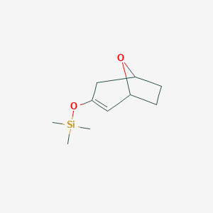 molecular formula C10H18O2Si B12572556 Trimethyl[(8-oxabicyclo[3.2.1]oct-2-en-3-yl)oxy]silane CAS No. 189142-80-1