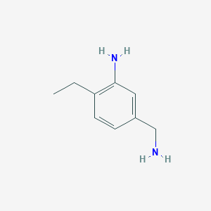 molecular formula C9H14N2 B12572563 5-(Aminomethyl)-2-ethylaniline CAS No. 200281-41-0