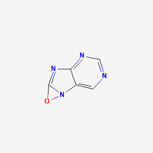 molecular formula C5H2N4O B12572602 Oxazireno[3,2-f]purine CAS No. 273733-42-9