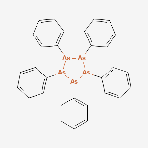 molecular formula C30H25As5 B12572617 Pentaphenylpentarsolane CAS No. 194038-18-1