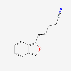 molecular formula C13H11NO B12572626 5-(2-Benzofuran-1-YL)pent-4-enenitrile CAS No. 627529-36-6