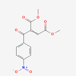 molecular formula C13H11NO7 B12572653 Dimethyl 2-(4-nitrobenzoyl)but-2-enedioate CAS No. 615537-92-3