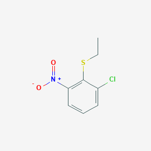 molecular formula C8H8ClNO2S B12572658 1-Chloro-2-(ethylsulfanyl)-3-nitrobenzene CAS No. 189809-73-2