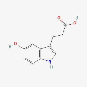 molecular formula C11H11NO3 B1257270 3-(5-Hydroxy-1H-indol-3-yl)propanoic acid CAS No. 103986-23-8