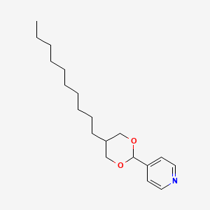 molecular formula C19H31NO2 B12572748 4-(5-Decyl-1,3-dioxan-2-YL)pyridine CAS No. 202813-37-4