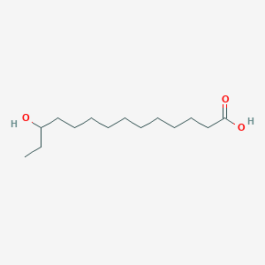 molecular formula C14H28O3 B1257281 12-Hydroxytetradecanoic acid 