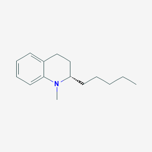 B1257282 (2S)-1-Methyl-2-pentyl-1,2,3,4-tetrahydroquinoline CAS No. 833453-93-3