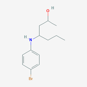 4-(4-Bromoanilino)heptan-2-ol