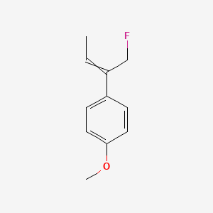 1-(1-Fluorobut-2-en-2-yl)-4-methoxybenzene