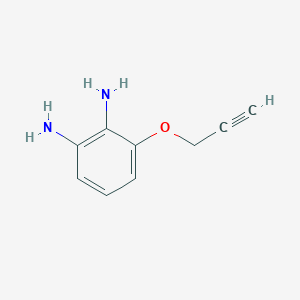 B125729 3-Prop-2-ynoxybenzene-1,2-diamine CAS No. 146843-06-3