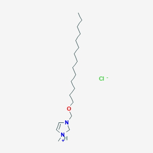 molecular formula C19H39ClN2O B12572924 1-Methyl-3-[(tetradecyloxy)methyl]-2,3-dihydro-1H-imidazol-1-ium chloride CAS No. 612490-61-6