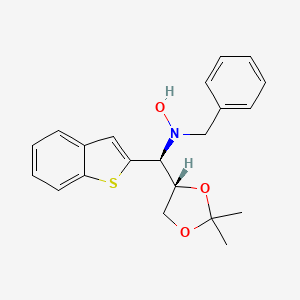 (alphaS)-alpha-[(4S)-2,2-Dimethyl-1,3-dioxolan-4-yl]-N-hydroxy-N-(phenylmethyl)benzo[b]thiophene-2-methanamine