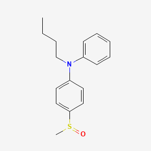 N-Butyl-4-(methanesulfinyl)-N-phenylaniline