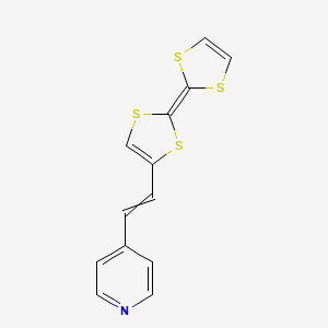 4-{2-[2-(2H-1,3-Dithiol-2-ylidene)-2H-1,3-dithiol-4-yl]ethenyl}pyridine