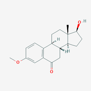 B125730 (8R,9S,13S,14S,17S)-17-hydroxy-3-methoxy-13-methyl-8,9,11,12,14,15,16,17-octahydro-7H-cyclopenta[a]phenanthren-6-one CAS No. 50731-96-9