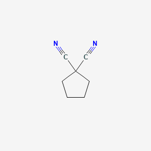 molecular formula C7H8N2 B1257300 Cyclopentane-1,1-dicarbonitrile CAS No. 29739-46-6