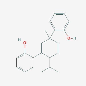 2-[5-(2-Hydroxyphenyl)-5-methyl-2-propan-2-ylcyclohexyl]phenol