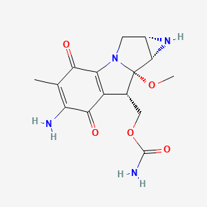 [(4S,6S,7S,8S)-11-amino-7-methoxy-12-methyl-10,13-dioxo-2,5-diazatetracyclo[7.4.0.02,7.04,6]trideca-1(9),11-dien-8-yl]methyl carbamate
