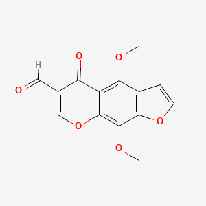 4,9-Dimethoxy-5-oxo-5H-furo[3,2-g][1]benzopyran-6-carbaldehyde