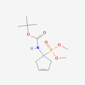 1-(tert-Butoxycarbonylamino)-3-cyclopentenylphosphonic acid dimethyl ester