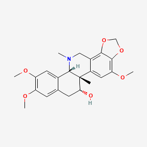 molecular formula C23H27NO6 B1257313 (1S,13S,21R)-4,16,17-trimethoxy-1,12-dimethyl-6,8-dioxa-12-azapentacyclo[11.8.0.02,10.05,9.014,19]henicosa-2,4,9,14,16,18-hexaen-21-ol 