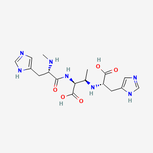 (2S,3R)-3-[[(1S)-1-carboxy-2-(1H-imidazol-5-yl)ethyl]amino]-2-[[(2S)-3-(1H-imidazol-5-yl)-2-(methylamino)propanoyl]amino]butanoic acid