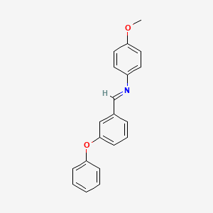 (E)-N-(4-Methoxyphenyl)-1-(3-phenoxyphenyl)methanimine